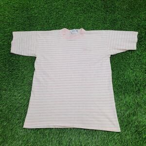 Vintage 90s Tahoe Shirt Large 21x27 Pink White